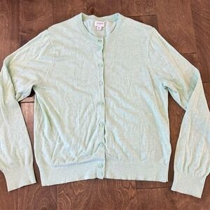 J. Crew Women's XL Blue Cardigan Sweater‎ Long Sleeve Casual
